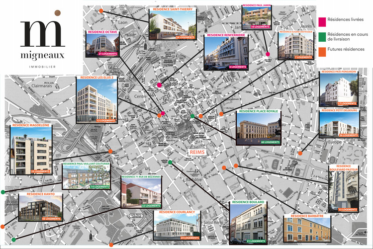 Toutes les résidences - Benoit Migneaux Immobilier à Reims